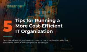 5 TIPS FOR RUNNING A MORE COST-EFFICIENT IT ORGANIZATION